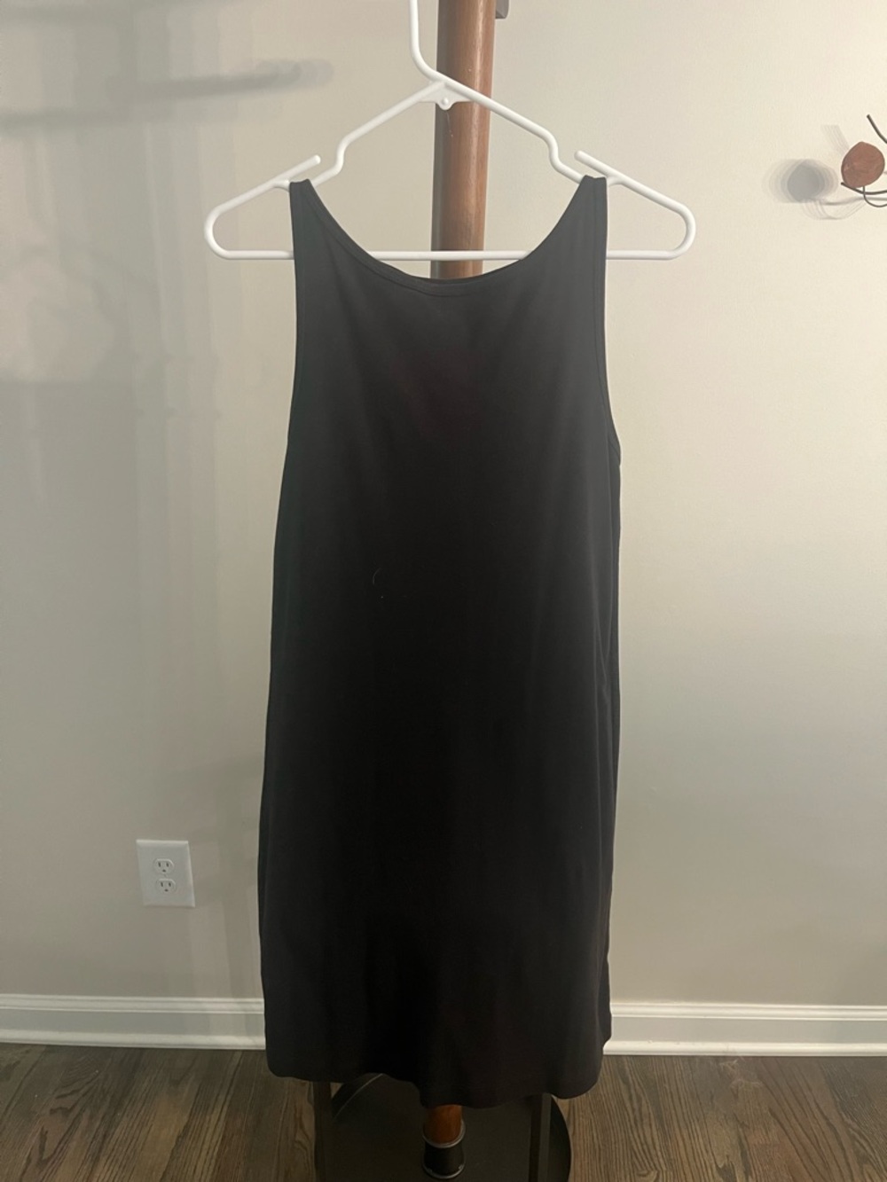 Philosophy Black Sleeveless Cotton Shift Dress Medium